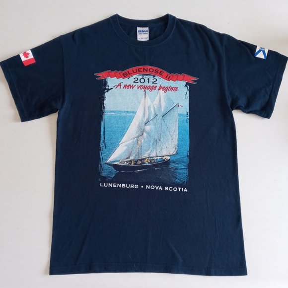 Gilden Other - Awesome Bluenose II "A new voyage begins" navy Tee